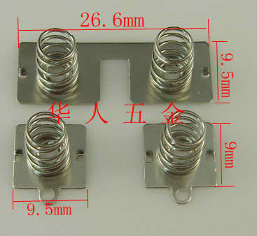 双弹簧电池正负片